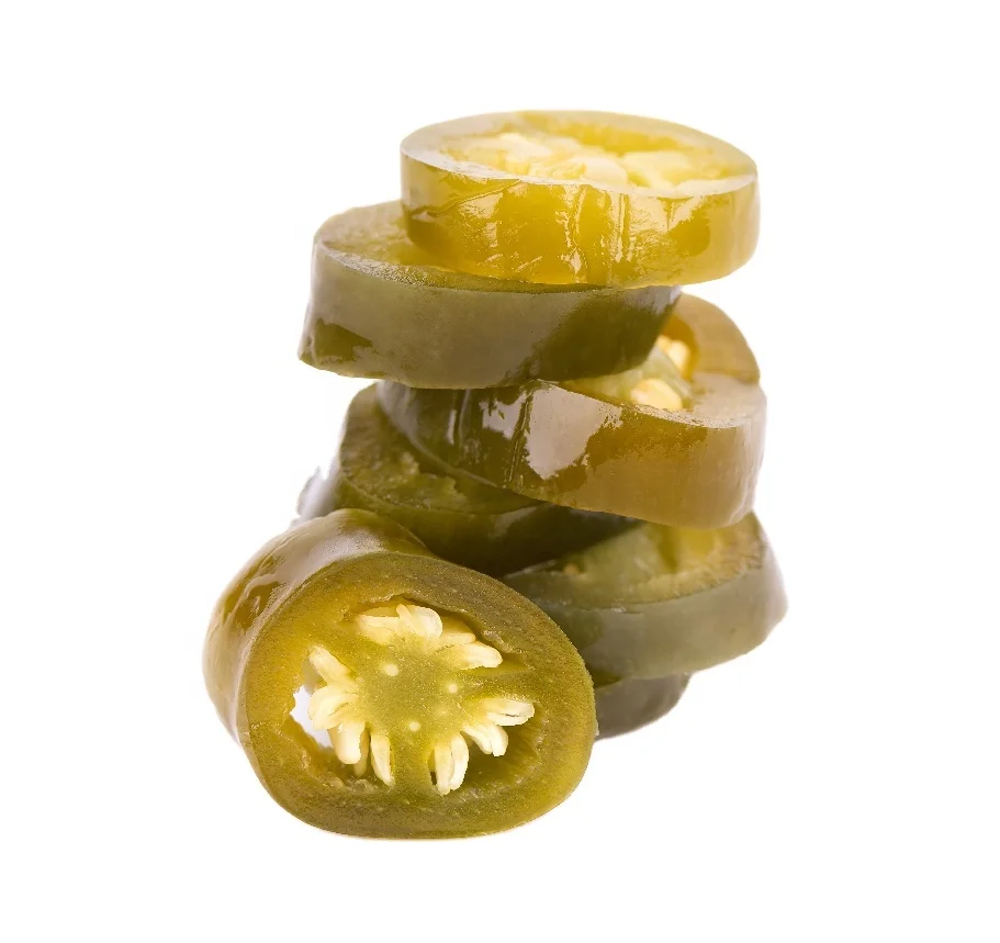 canned pickled jalapeno pepper preserved in brine