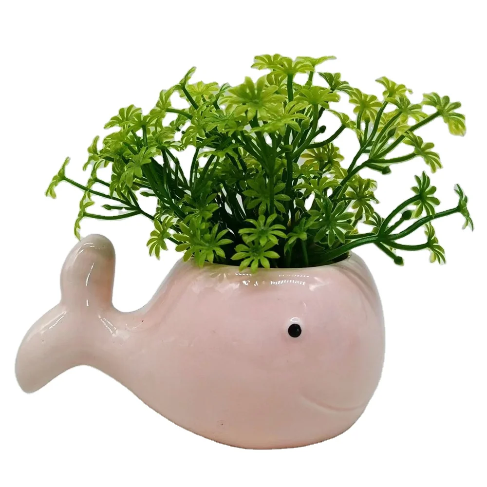 Ceramic succulent flower pot wholesale Creative DIY table top home decor