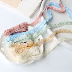 High quality custom ruffle ruffle stretch lace lace Elastic band doll lace material
