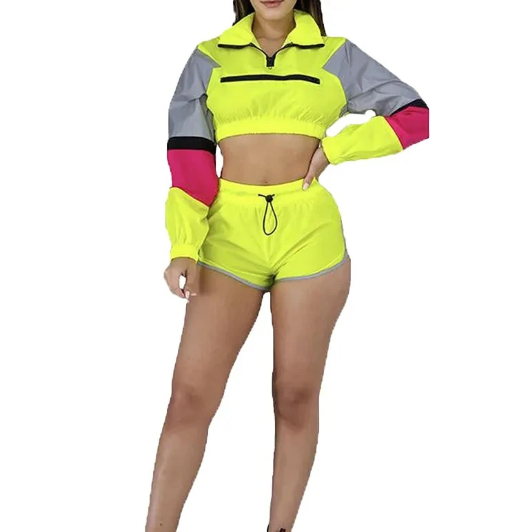 2024 New Arrival Summer Hotselling Customize women Color Block windbreaker tracksuits sets for men made by click sports