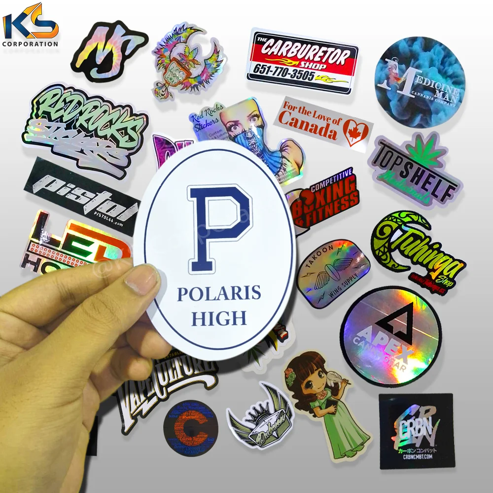 Custom Printing, Adhesive Waterproof Uv coated PVC Bumper vinyl Stickers Car door bumper rearview mirror bumper sticker