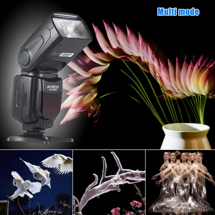 AD-960II Универсальный ЖК дисплей вспышка для камеры Speedlite Flash GN54 цветной фильтр камер Nikon Canon Pentax
