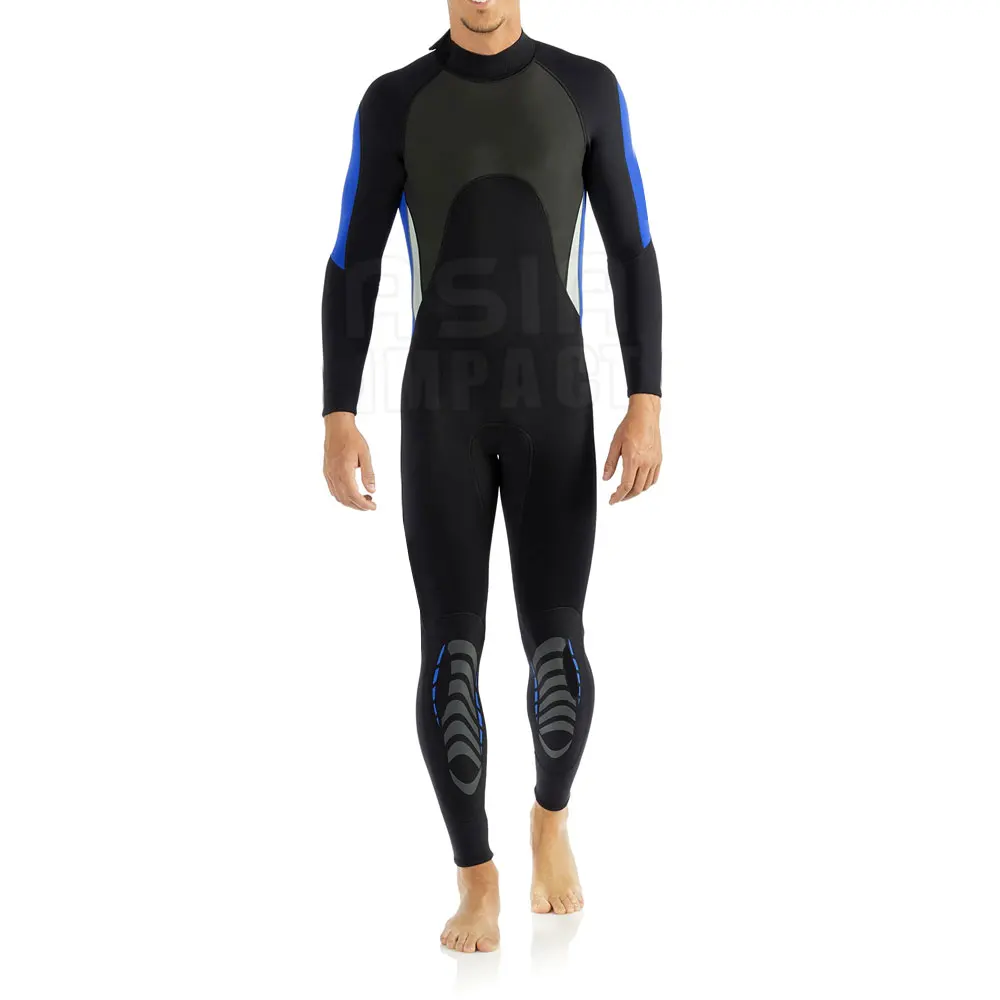 Men Wetsuit 3mm Full Diving Suit Youth Neoprene Wetsuit Warm Full Body Long Sleeve Swim Suits Front Zipper One Piece