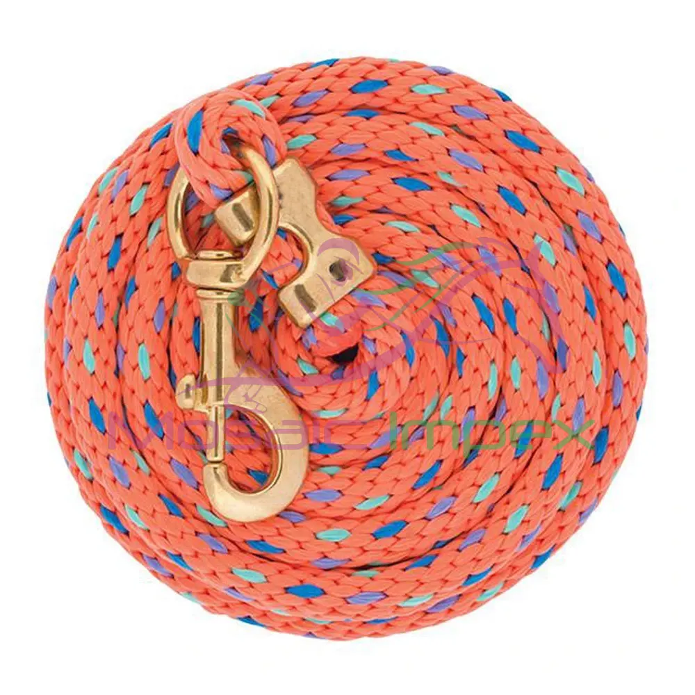 Adjustable Nylon Horse Halter Lead Rope with Durable Brass Snap Hook and Premium Quality Metal Clasp Premium Horse Product