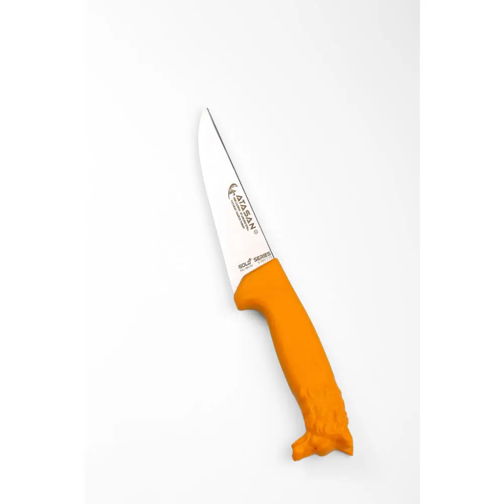 High Quality Wolf Head Butcher Knife Gold Series Kitchen Chef Knives Professional Stainless Steel Outdoor Fishing Knife 2024