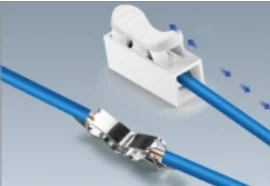 SiRON Press type Universal connecter CH-3 3-ways wire spring terminal block clip copper quick connect push in terminals