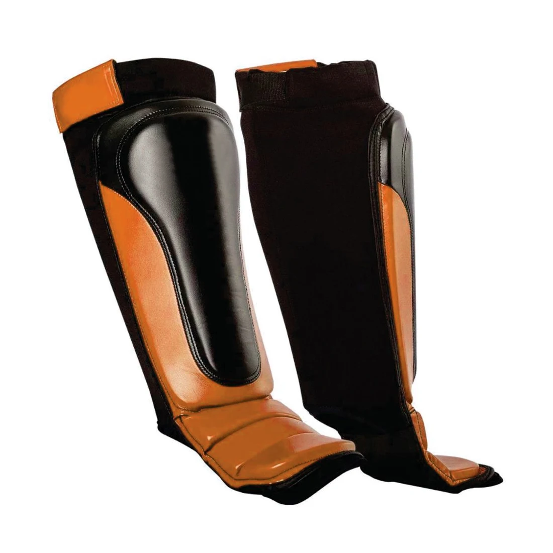 Padded Black Shin in Step With Custom Logo Offer Professional Muay Thai Leg Protector MMA Boxing Shin Guard