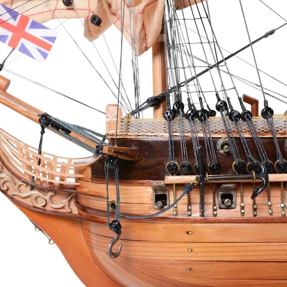 HMS Surprise 60cm Handcrafted Wooden Replica with Display Stand, Collectible, Decor, Gift, Wholesale