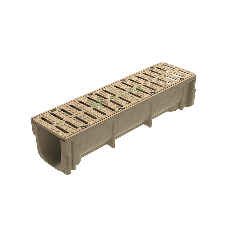 High Strength polymer ditch drainage channel for rain water drainage systems