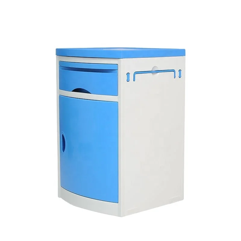 White ABS Plastic Surface Hospital Bedside Medical Cabinet Hospital Furniture