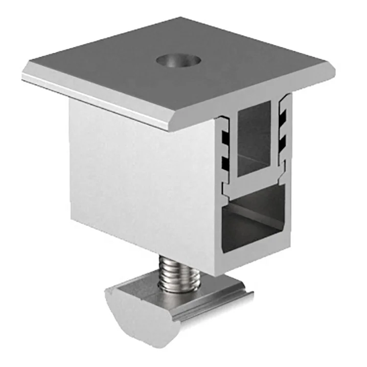Wholesale Adjustable Mid Clamp for Solar Panels Enhances Stability and Wind Resistance Easy Install Without Drilling or Welding