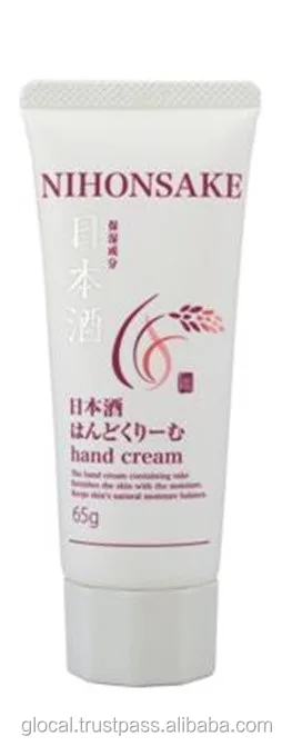 Made in Japan Moisturizing Hand Cream with Japan Sake Rice 65g Wholesale Japanese Sake Hand Care Items Hot Selling Products 2023