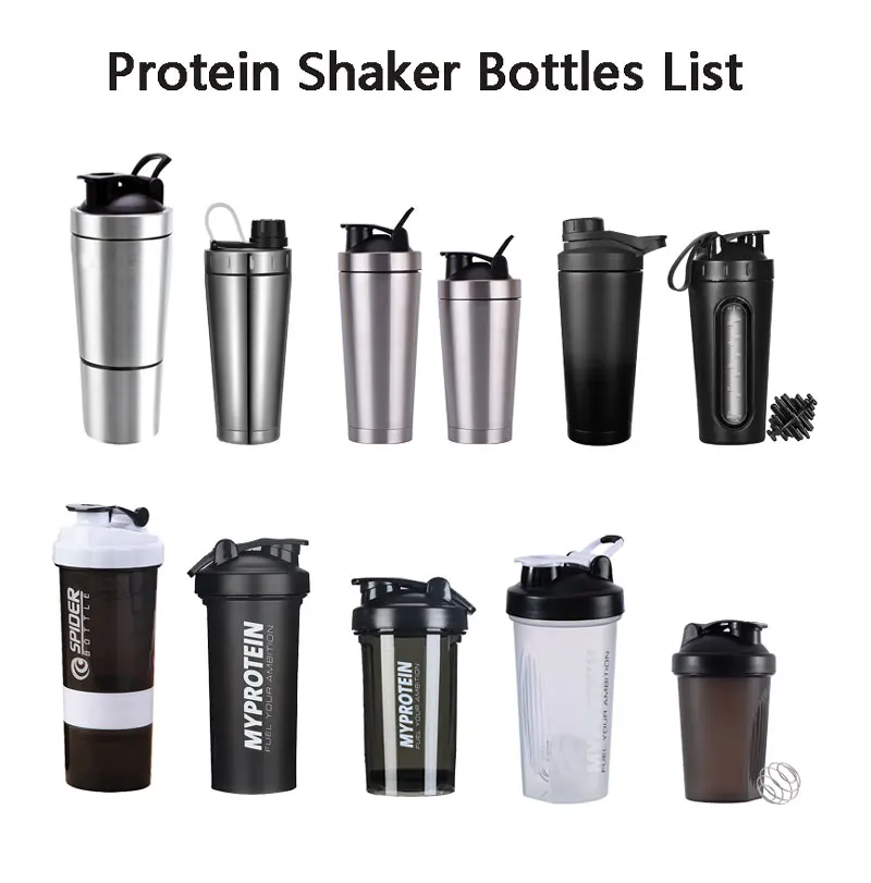 Stainless Steel Shaker Bottle Gym Water Bottle 24oz Metal Insulated Cup for Protein Mixes Shakes and Pre Workout