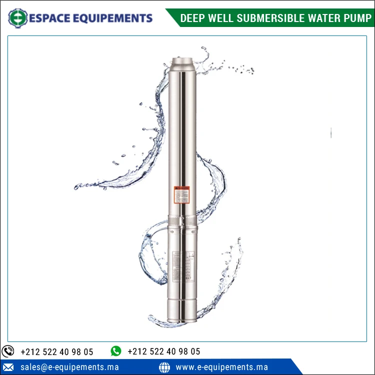 15 m3/h Capacity Best Performance 6 Inch Deep Well Submersible Water Pump for Sprinkler Irrigation & Water Supply