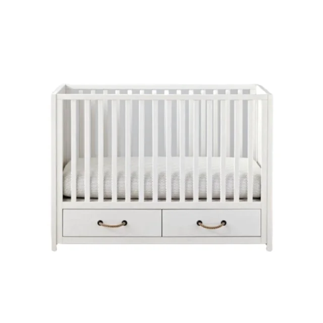 European Wooden Design Solid Wood Baby Box Crib Baby Bed For Kids Furniture Export To America