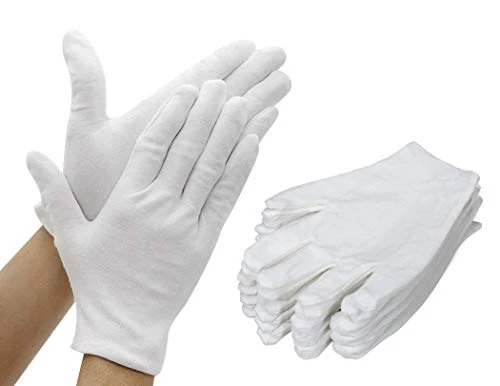 100% cotton White Masonic gloves New Style cheap price Cotton White Masonic durable White Past Masonic gloves OEM Customized