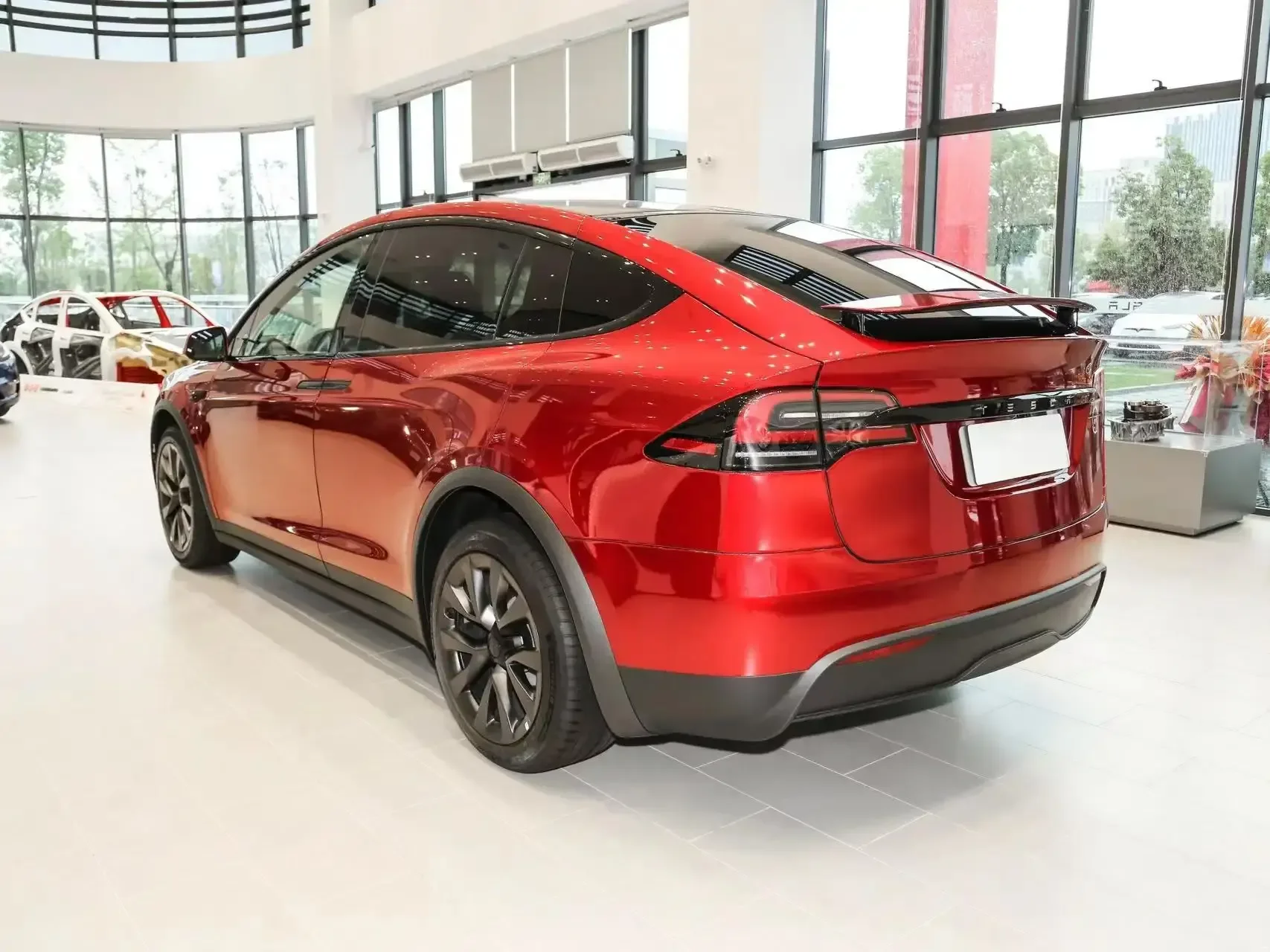 2023 2024 Новое поступление модель Tesla X ev полноприводный автомобиль клетчатая версия электромобили среднего и большого размера внедорожник