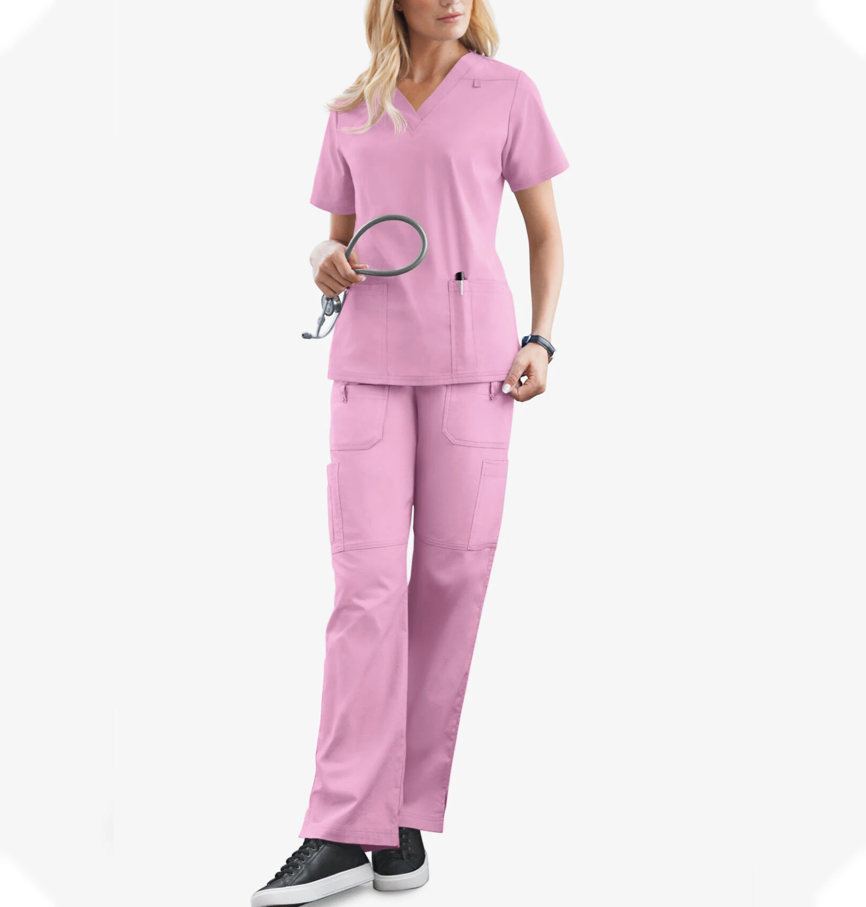 Manufactory Wholesale Customized Scrubs Pants Nursing Hospital Uniforms Woman Solid Color Nurse Scrub Pants