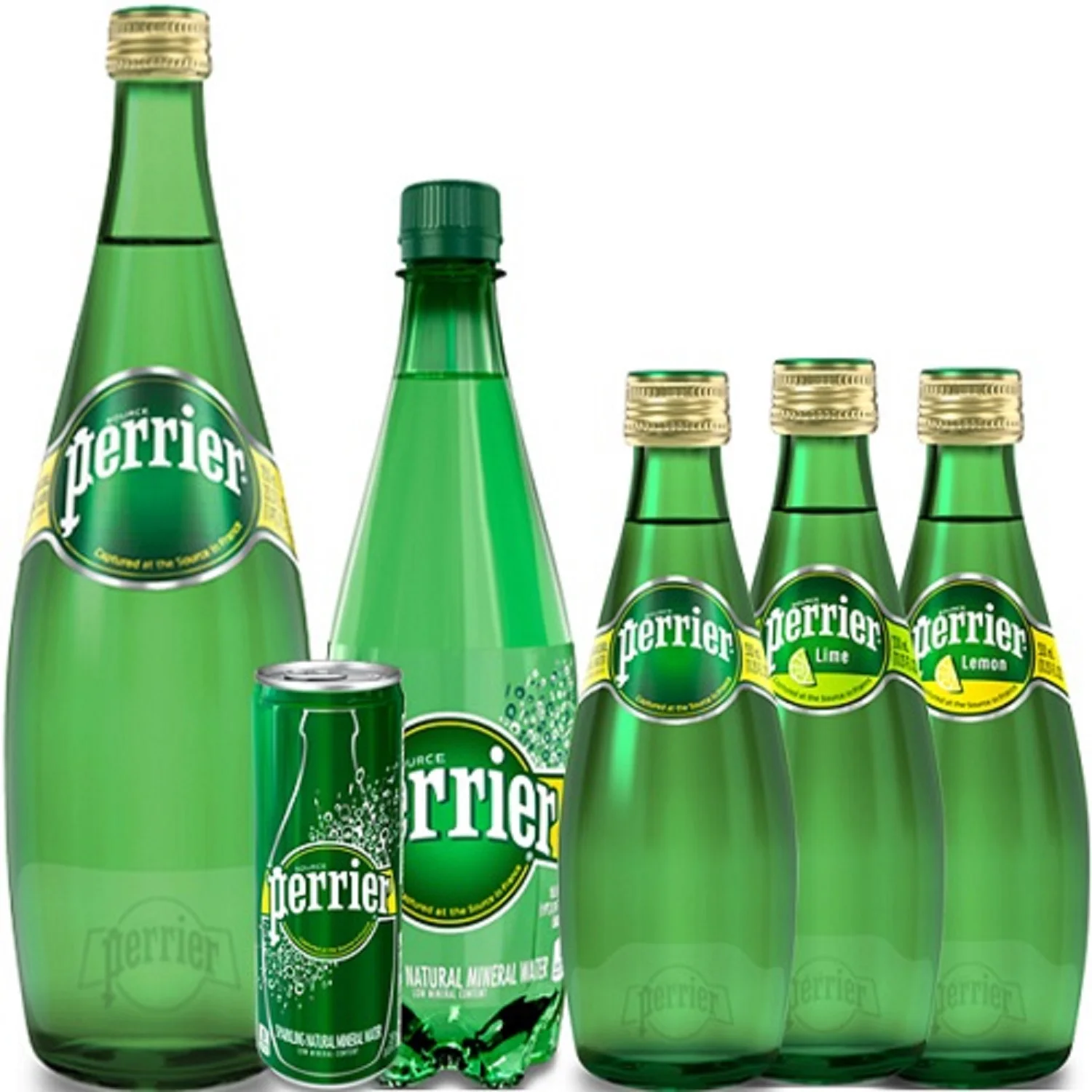 2023 Perrier Sparkling Natural Mineral Water, 16.9 Oz, Case Of 24 Bottles