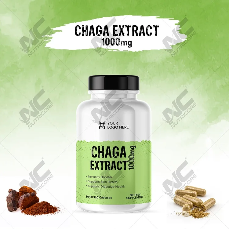 Bulk Quantity Exporter of Best Quality Dietary Supplements/ Healthcare Supplements Chaga Capsules from Indian Manufacturer