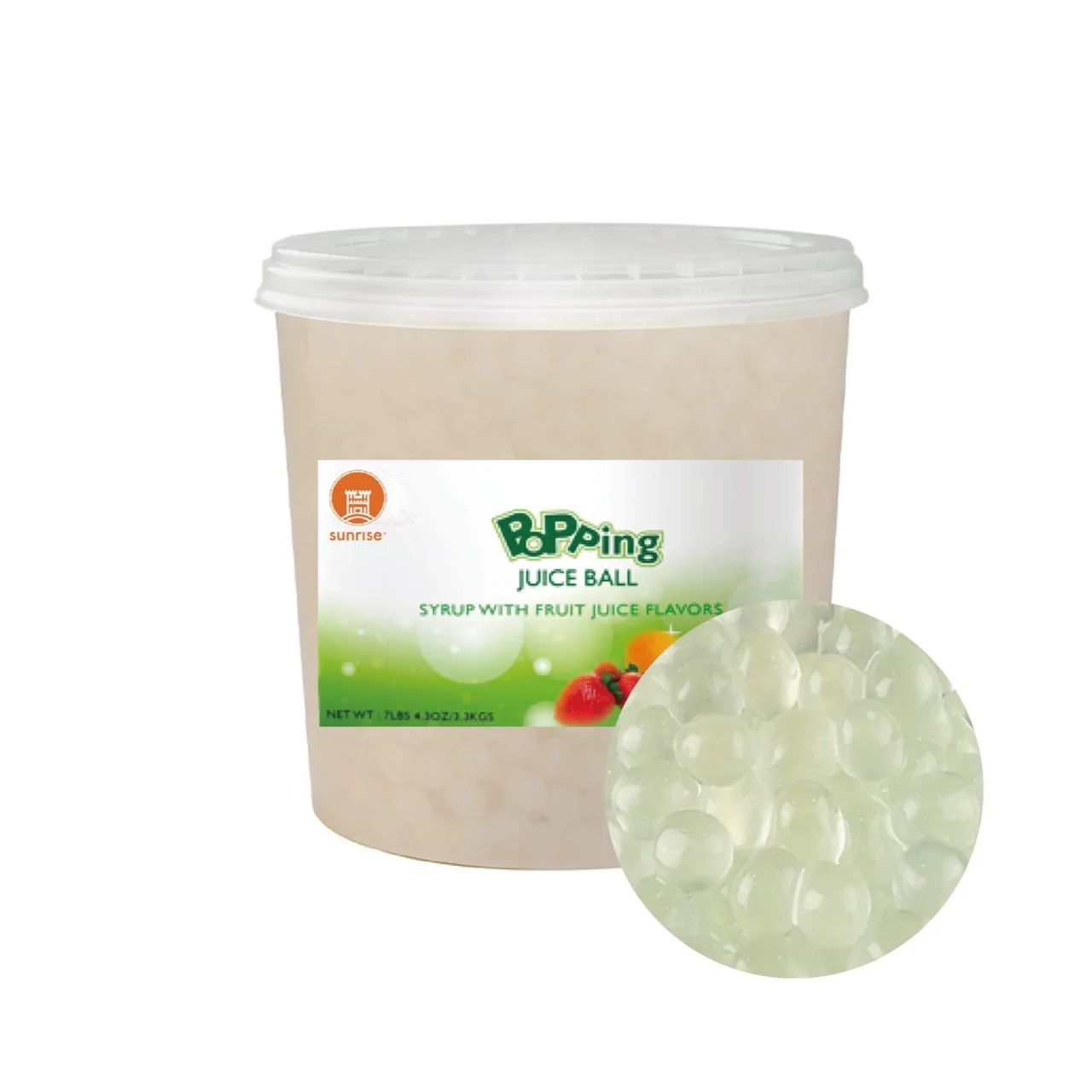 Taiwan Bubble Tea Supplier 3.4kg Caramel Popping Boba For Milk Tea