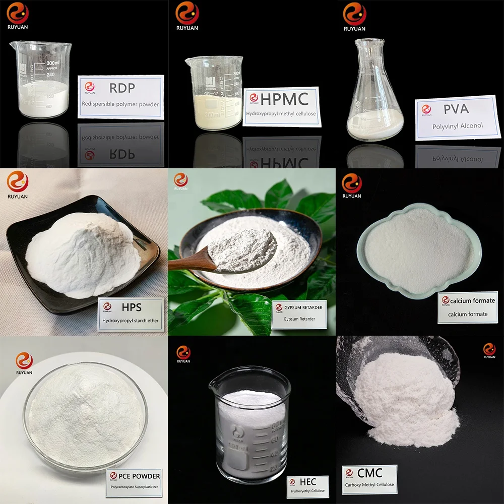 Ruyuan Chemical Factory Price Chemicals Hydroxypropyl Methyl Cellulose HPMC Construct Grade