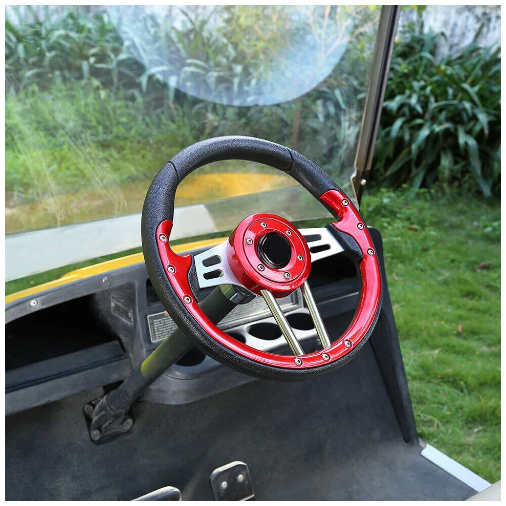 TOP Golf Cart Steering Wheel For EZGO Club Car Yamaha ICON Cart Parts Accessories