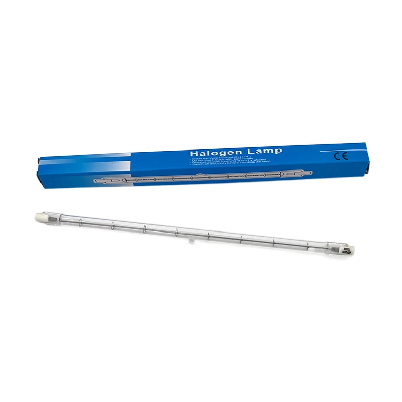 Marine halogen lamp Quartz iodide tungsten lamp halogen lamp 220-240V J254 1000W 2800K 2000 hours life  18000lm