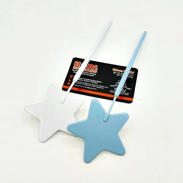 white and sky blue private label eyelash mirror star Shape eyelash extension mirrors For check eyelashes lash accessories tools