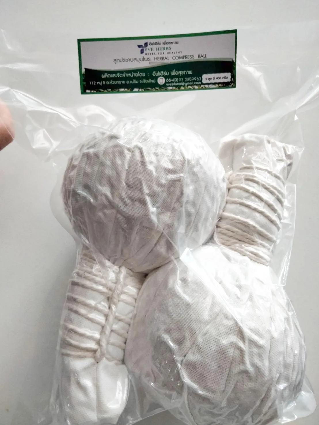 EVE HERBS - Thai Herbal Compress Ball High Quality from Thailand 100% Natural Spa Body Compress Ball