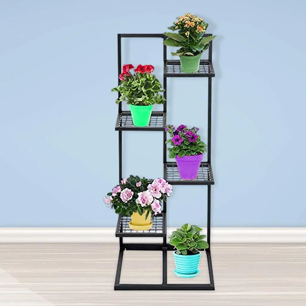 Contemporary Multi-Tier Indoor Outdoor Plant Stand Rack Flower Pot Display Shelf For Home Hotel Balcony Indoor and Outdoor