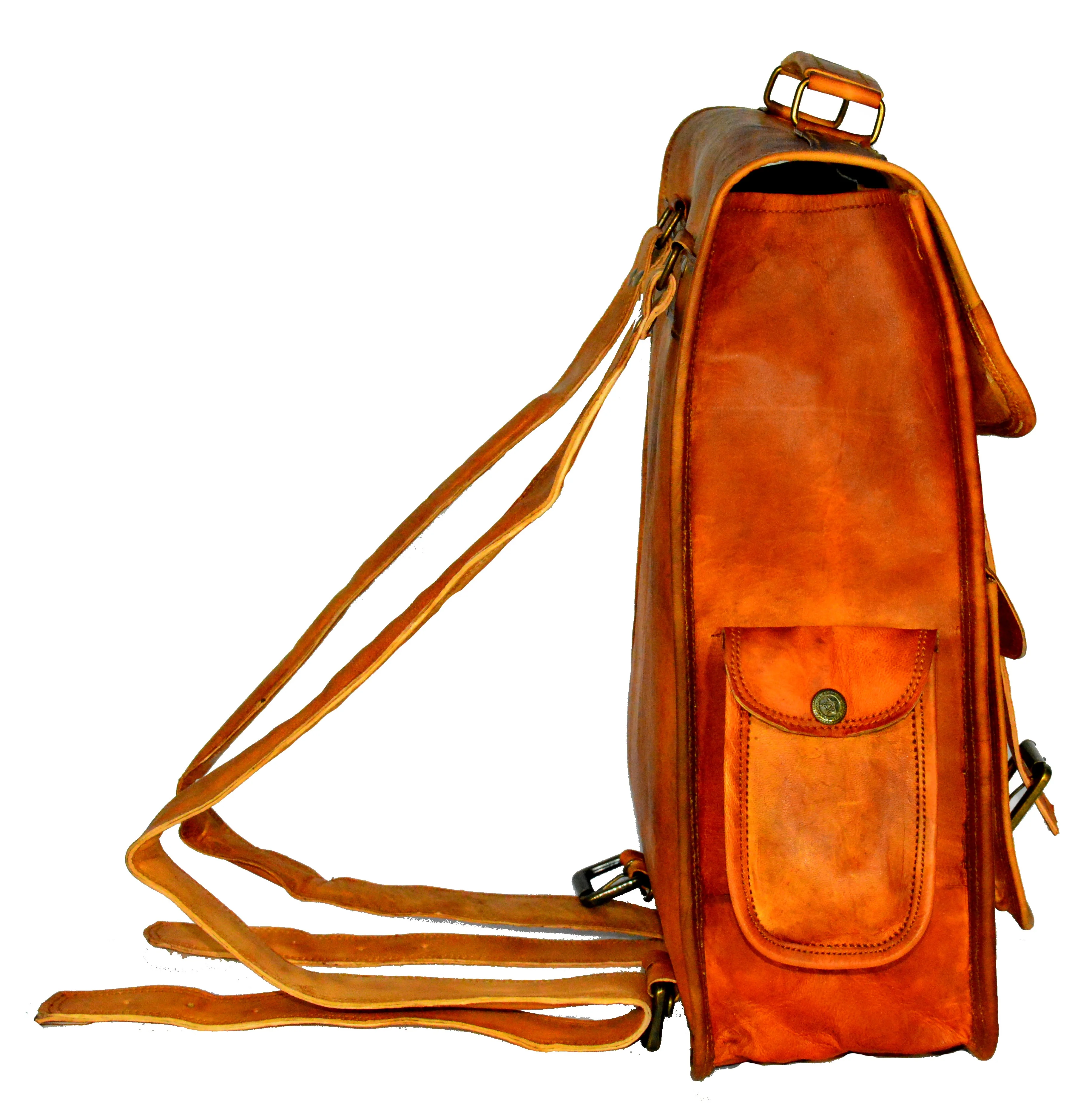 2023 Vintage Full Grain Leather Backpack Laptop Bags For Business Multipurpose Big Capacity Travelling Custom Back Pack