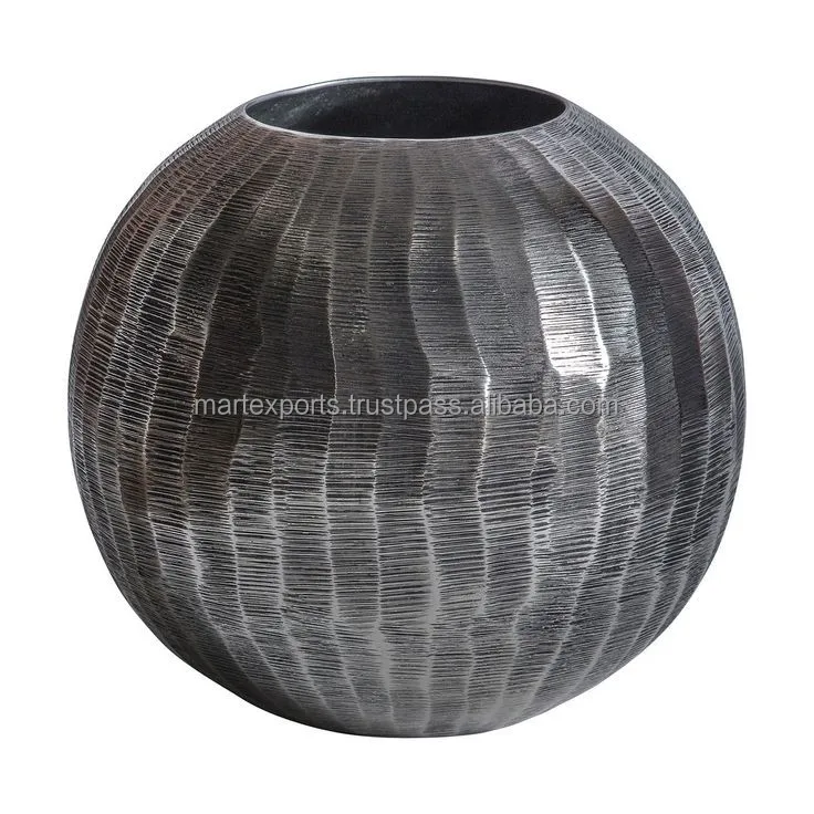 Высококачественные алюминиевые металлические Литые цветочные вазы с никелевым покрытием для украшения вашего дома по оптовой цене