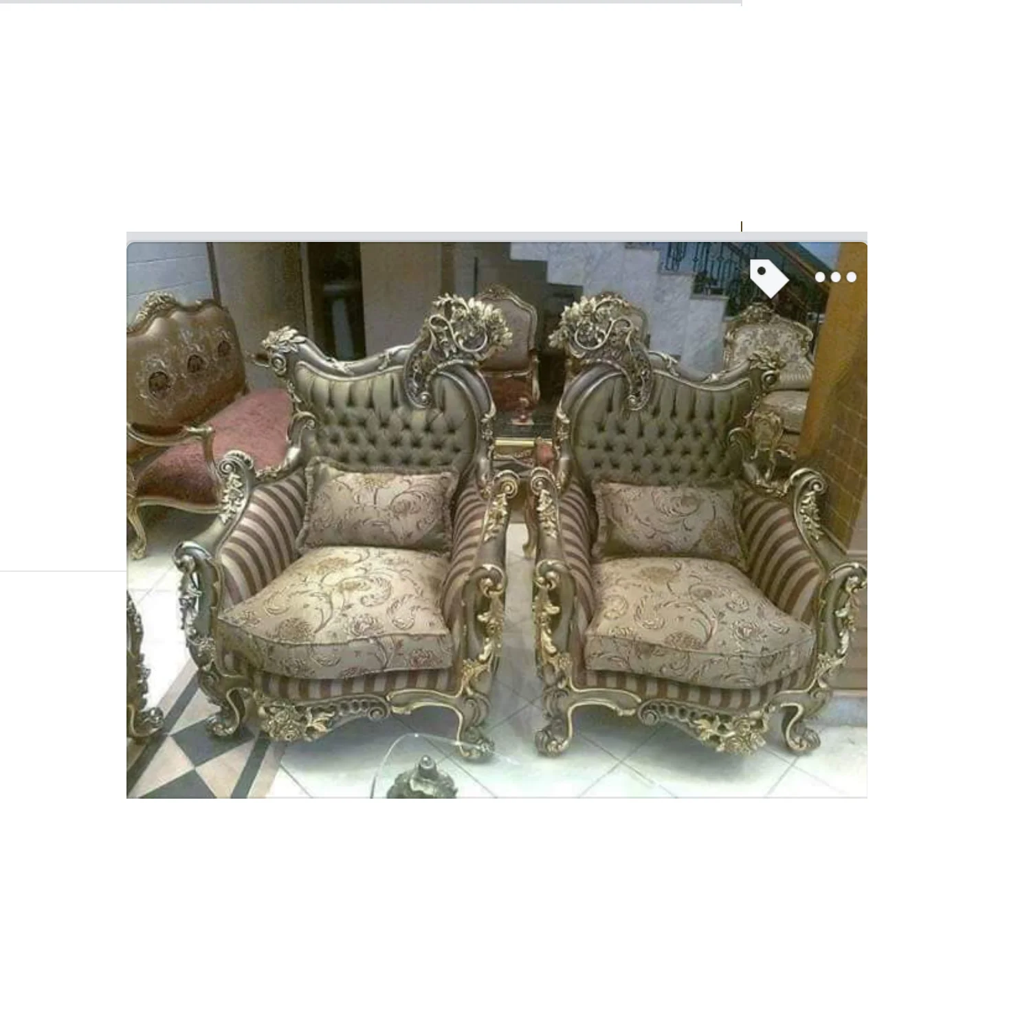 Best Quality Fine gold deco Painted Wooden Hand Carved Sofa Set For Living Room / Hall / Lobby Luxury Design Furniture for sale