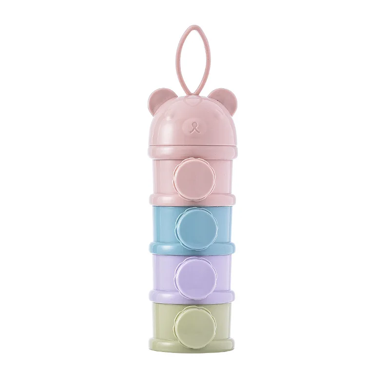 Baby milk powder box portable out-of-town baby food packaging small rice powder box sealed milk powder storage tank