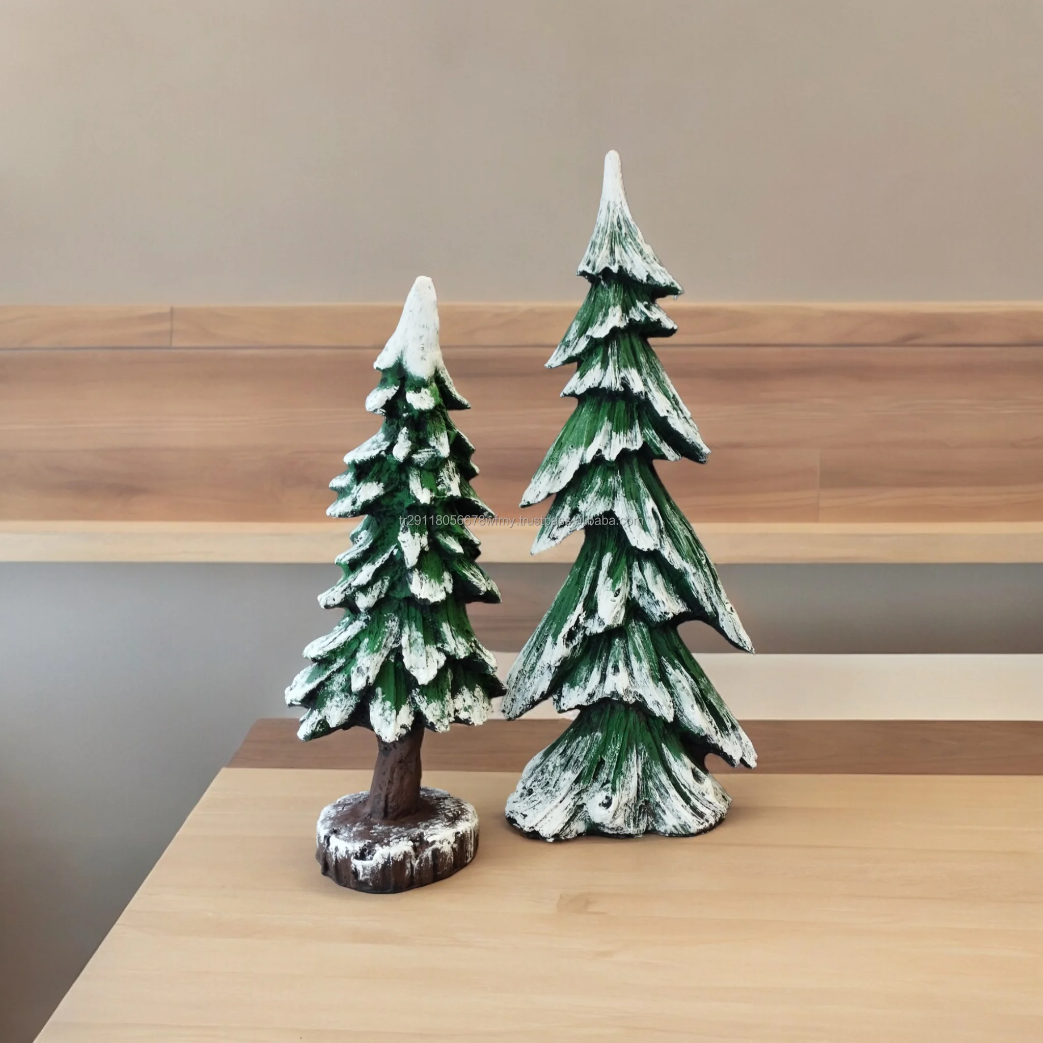 High Quality Christmas Home Decor Set Santa Claus Pine Tree Statue Sculpture Desk Ornaments for Table Decorations Figurine