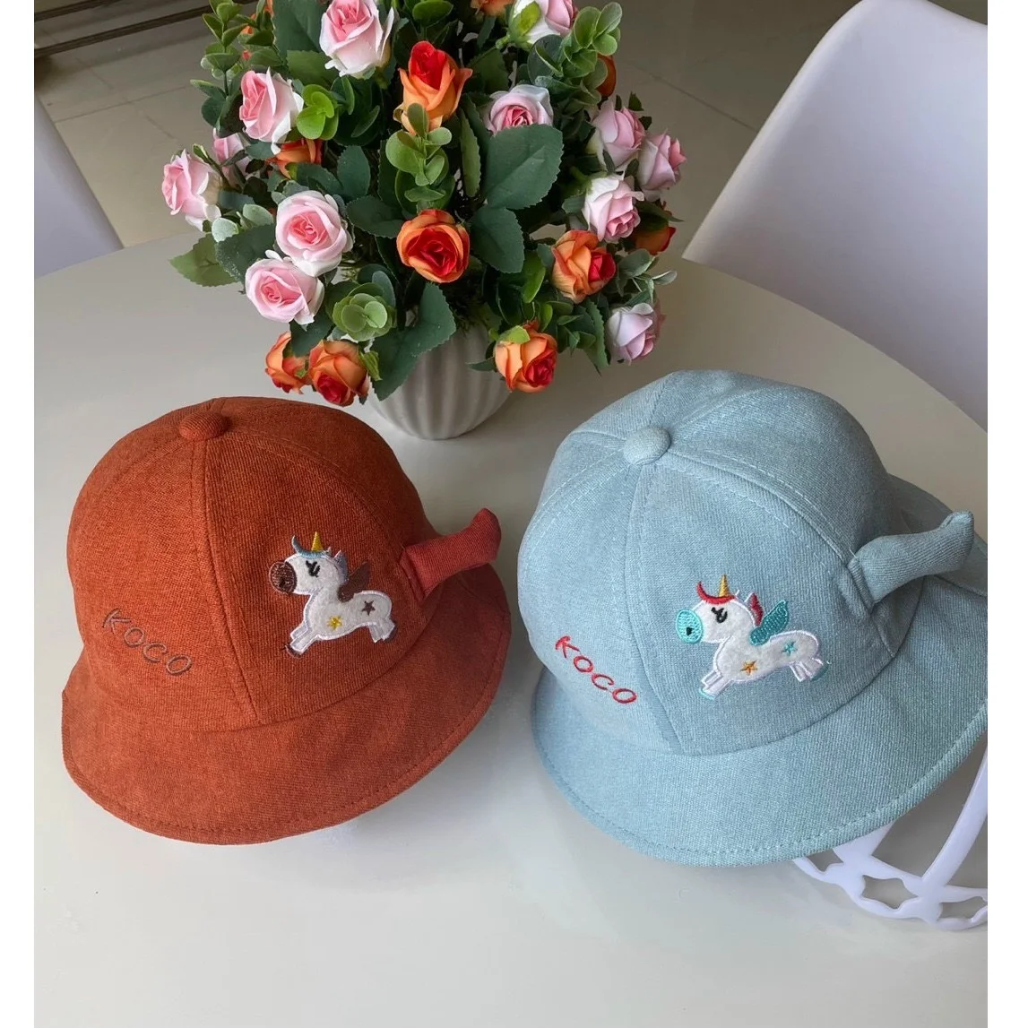 Children Unisex Cotton Fashion Accessories Four Seasons Yarn Multi Colors Casual Bucket Hats from Vietnam