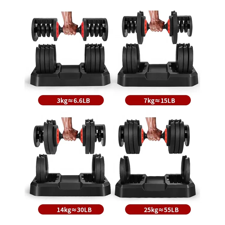 New Arrival Dumbbell Sets 20Kg Large Free Weights Fitness Dumbells for Gym Exercise