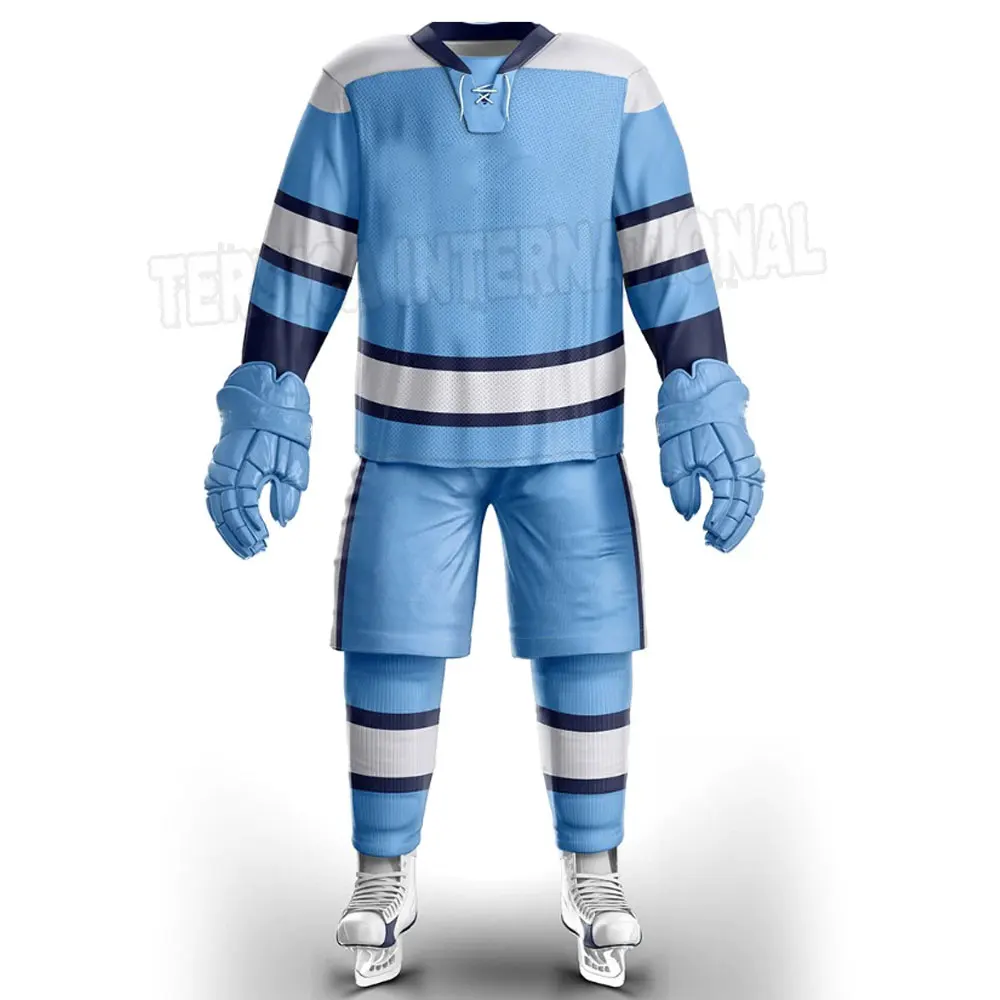 High Quality Polyester  Men Ice Hockey Uniforms Unisex New Custom Men Ice Hockey Uniforms For Online Sale