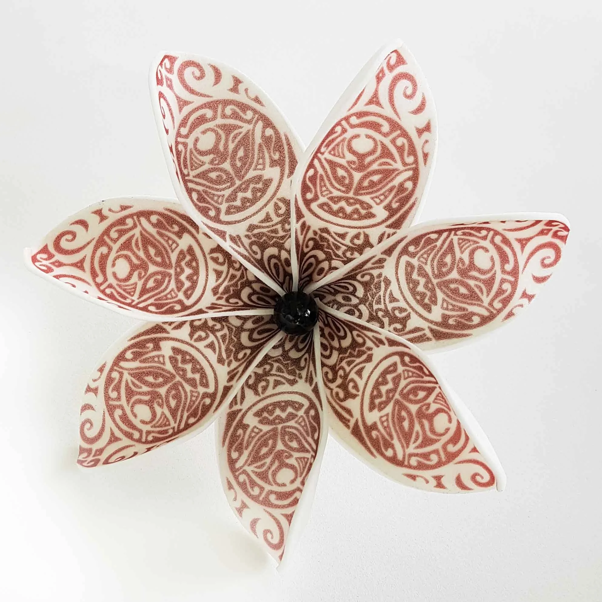 Best seller good quality Handcraft Handmade artificial tahitian foam flower with special tattoo and color pattern