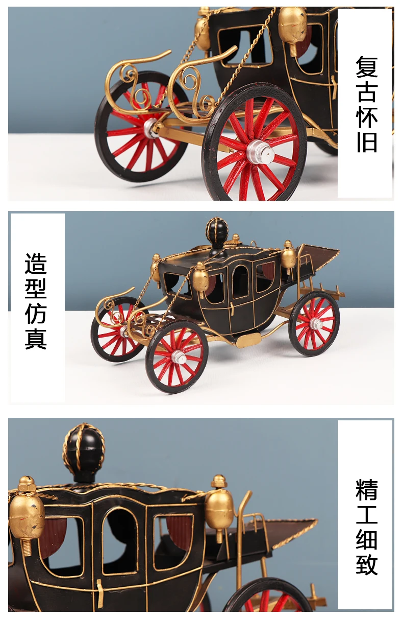 OEM Horse Drawn Carriage Model Customized Fairy Tale Princess Sightseeing Cart Wagon