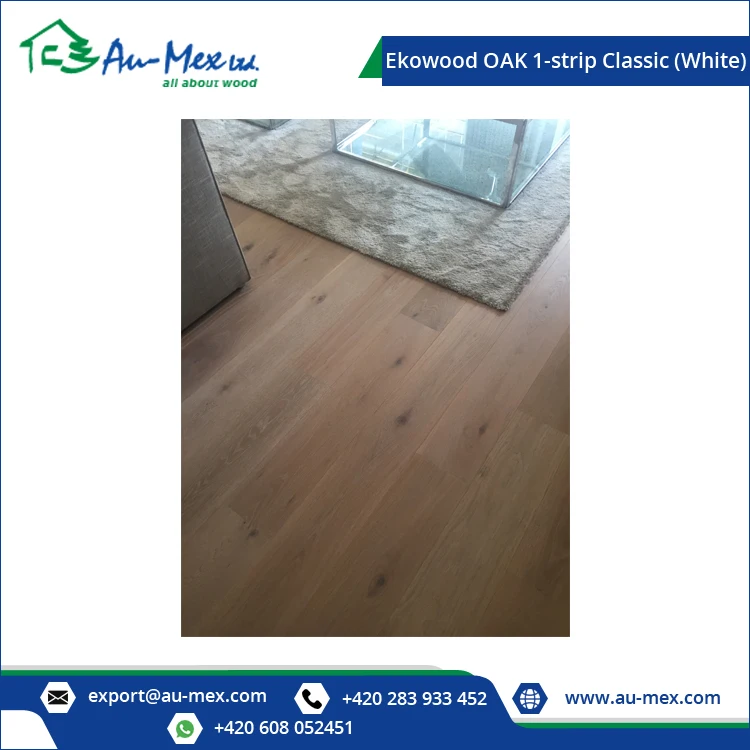 Top Quality Durable and Strong Built Classic Surface White Oak 1-Strip Engineered Wood Flooring