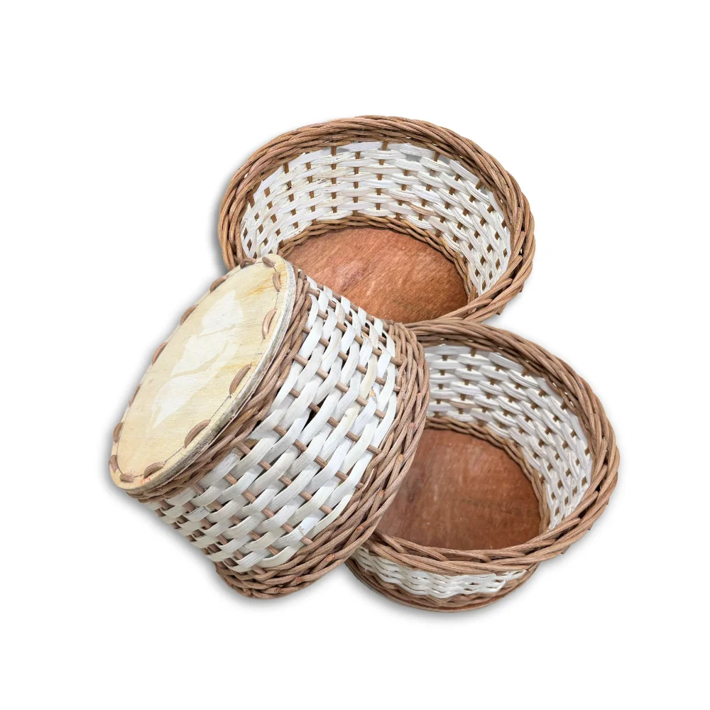 Элегантные круглые корзины из ротанга: принадлежности для рукоделия и многое другое: ротанга креативного офиса