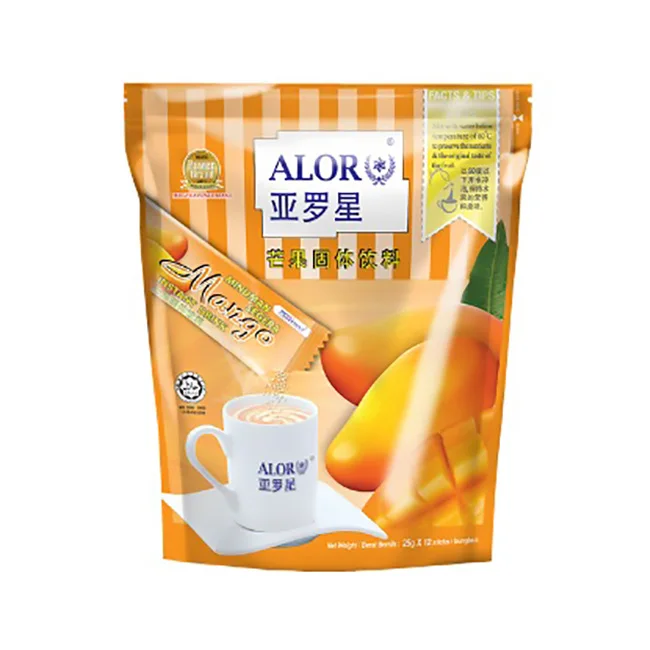 Hot Deals Premium Export Quality Malaysia Natural Fruit Instant Drink 12 Stick In Bag Packaging  Light Yellow Mangosteen Flavor