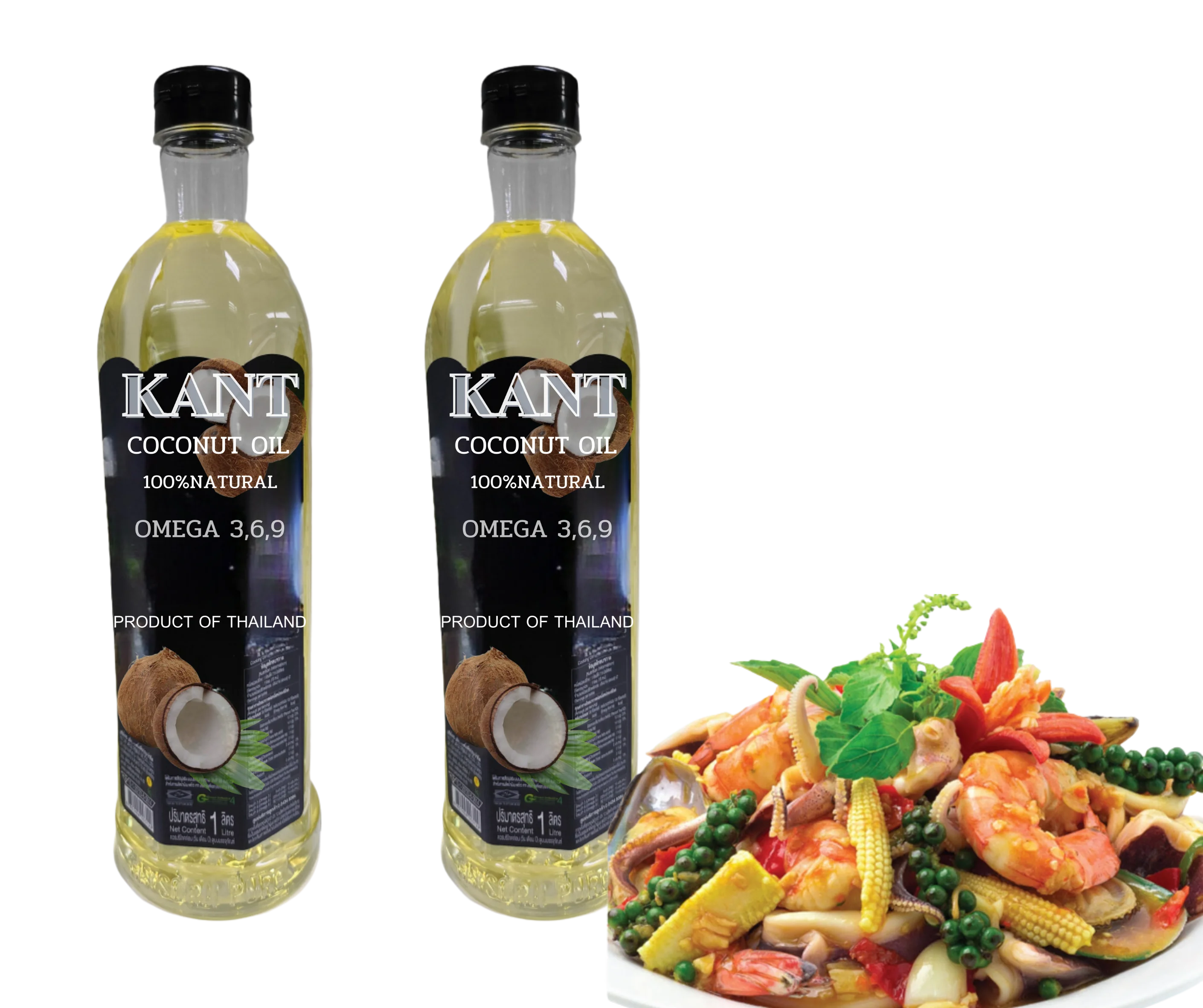 KANT Coconut Oil Can Use For Both Cooking And Cosmetics Premium Quality From Thailand Organic fram OEM GMO free BOX fruit bulk
