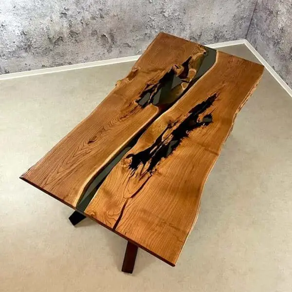 Epoxy River Wood Dining Room Table for Home Furniture