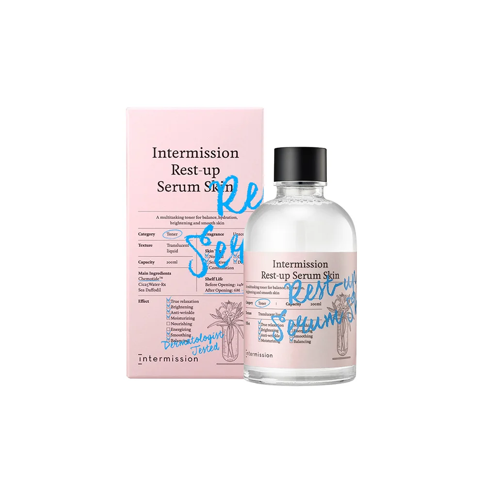 Intermission  Rest-up Serum Skin 200mL the moment you apply your make up and you will fell the difference right away
