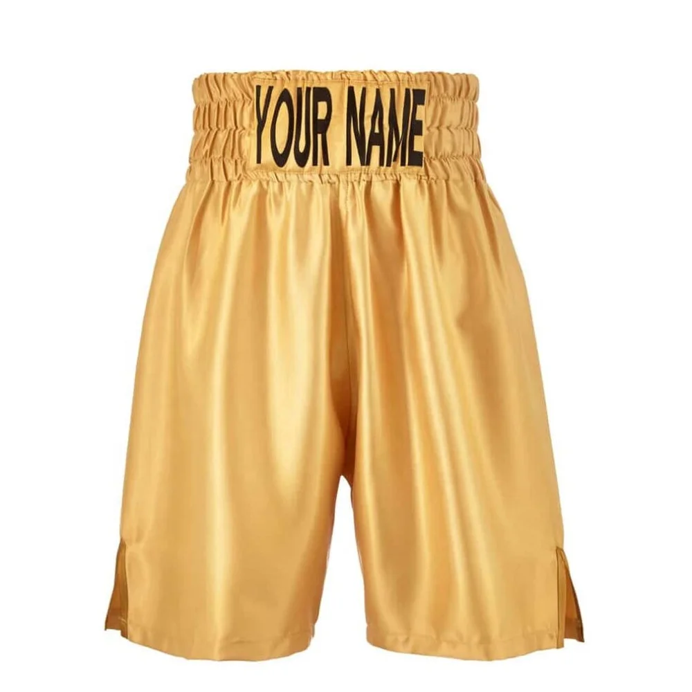 Satin Solid Colors Boxing Shorts Custom Logo MMA Trunks for Fighting Wholesale Trending Boxer Shorts