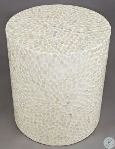 Wholesaler High quality best selling inlay mother of pear  round console  table for living room  from Vietnam