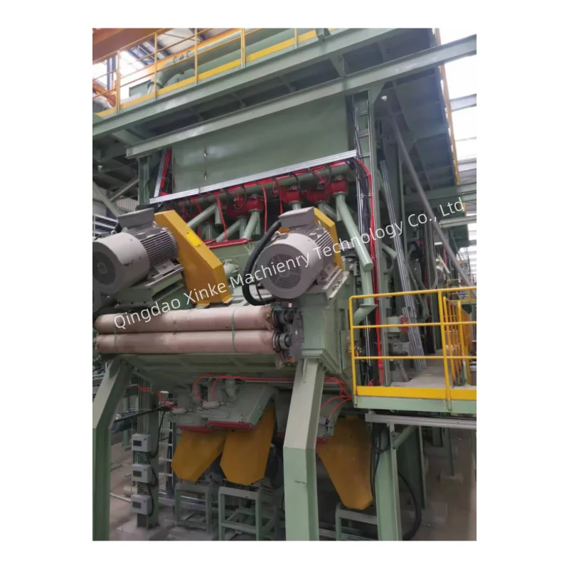 Horizontal Medium and Wide Strip Blast Cleaning system for transversal blast cleaning
